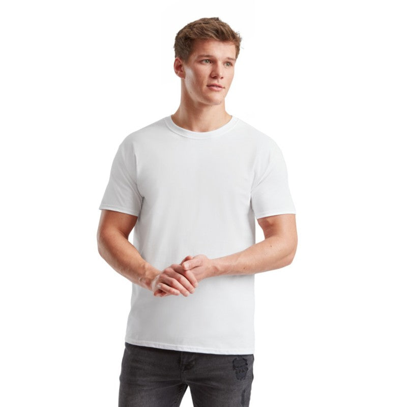 Camiseta Fruit Of The Loom Iconic 195 Premium Tees Adulto Branco