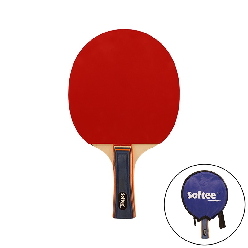 Table Tennis Bat Softee P100 Red/Black