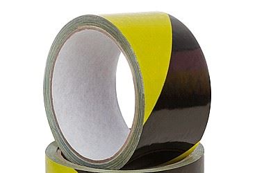 Warning Tape Yellow Black 80 Mm X 100m Beast