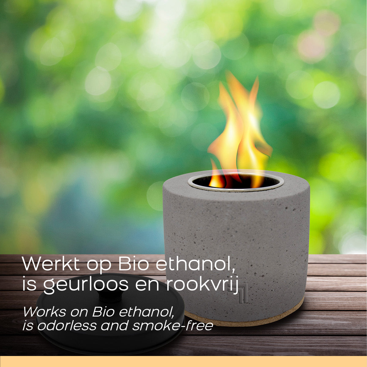 Bordplade Fire Pit - Mini Pejs - Ø10cm