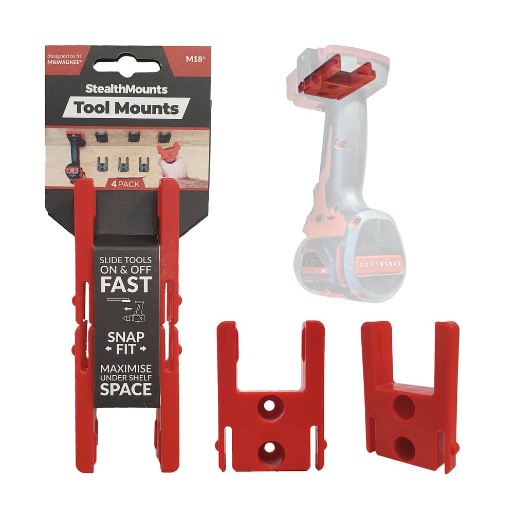 Držáky elektrického nářadí Milwaukee M18 4 ks Stealthmounts