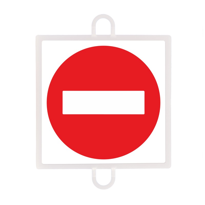 Trafikskilt forbud nr. 1 (forkert vej) Flerfarvet