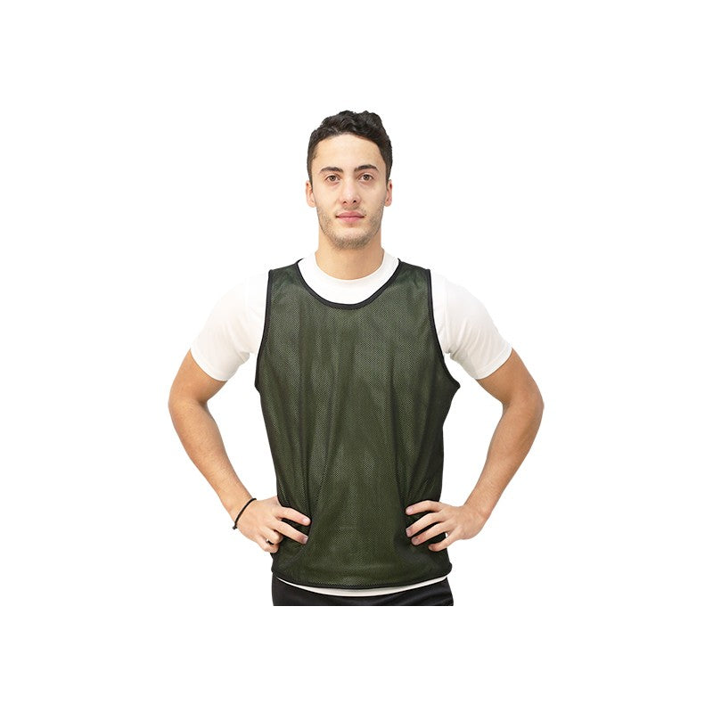 Trainingsweste wendbar, Unisex, mehrfarbig/schwarz