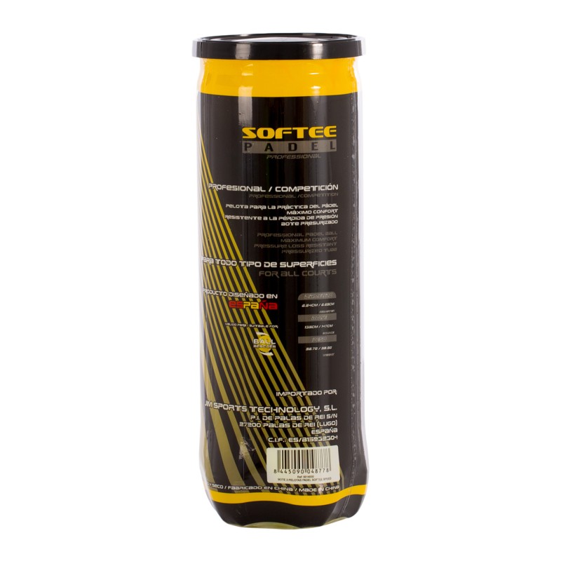 Tube met 3 padelballen Softee Speed