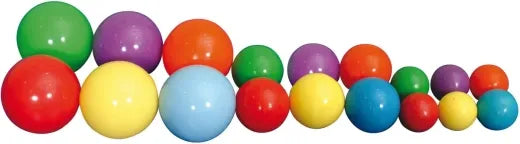 Set Of 6 Colored All Balls 7cm