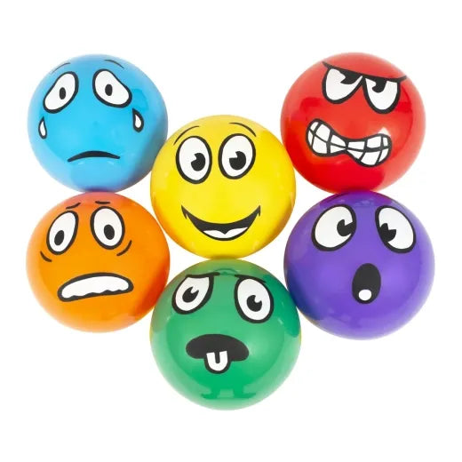 Set Of 6 Emotion In Motion Balls 21cm