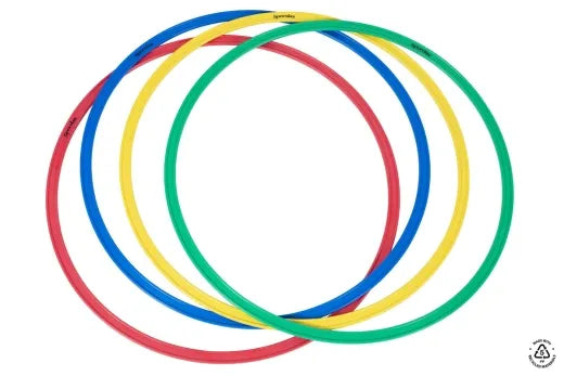 Set Of 4 Durable Flat Hoops 35cm