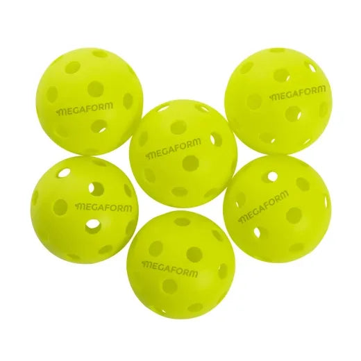 Set Of 6 Megaform Pickleball Balls Indoor