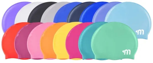 Adult Silicone Cap - Purple - Set Of 12