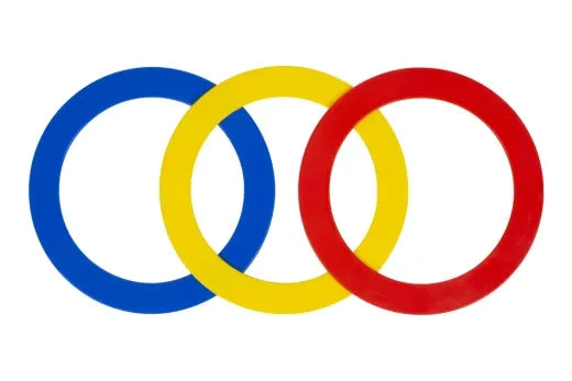 Set Of 3 Juggling Rings 24cm