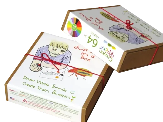 Pudełko z 64 kredkami