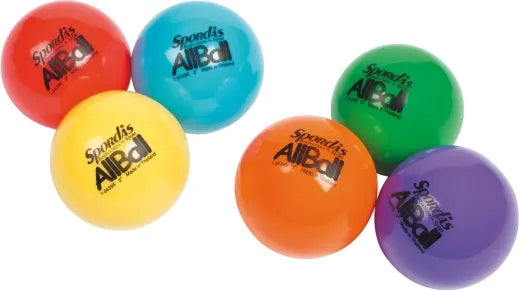 Set Of 6 Colored All Balls 7cm