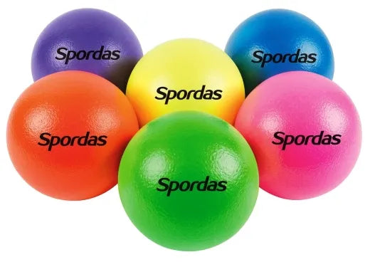 Set Of 6 Neon-colored Foam Balls - 16cm