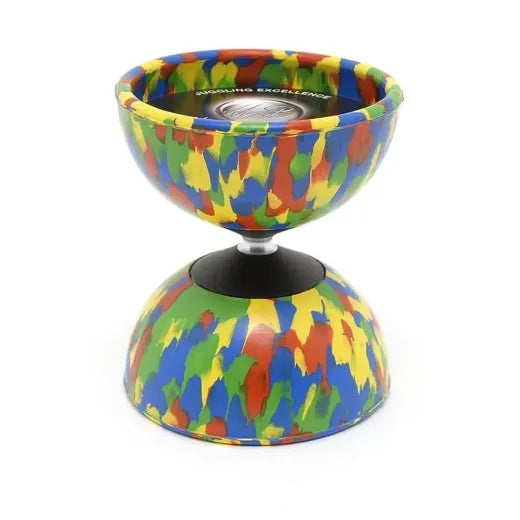 Mr. Babache Harlequin Diabolo Medium - White/red/blue