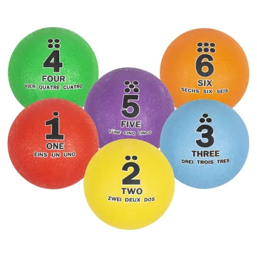 Set Of 6 Utility Sequencing Balls