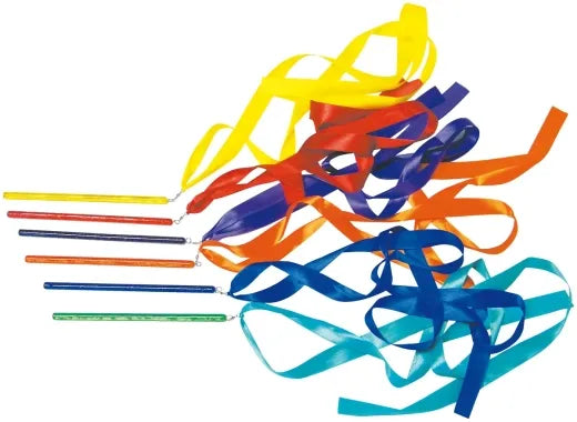 Rainbow Ribbon Wands - Set Of 6