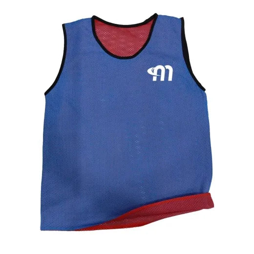 Reversible Training Vest Kids (xs) - Red/blue