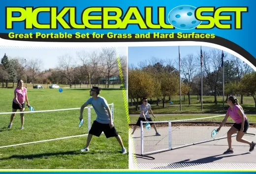 Portable And Adjustable Pickleball Tennis Net Set
