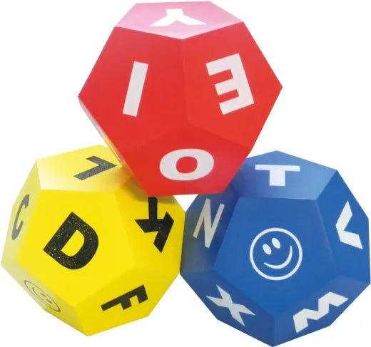 Set Of 3 Educational Dice