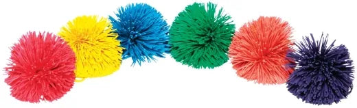 Set Of 6 Pom Pom Balls