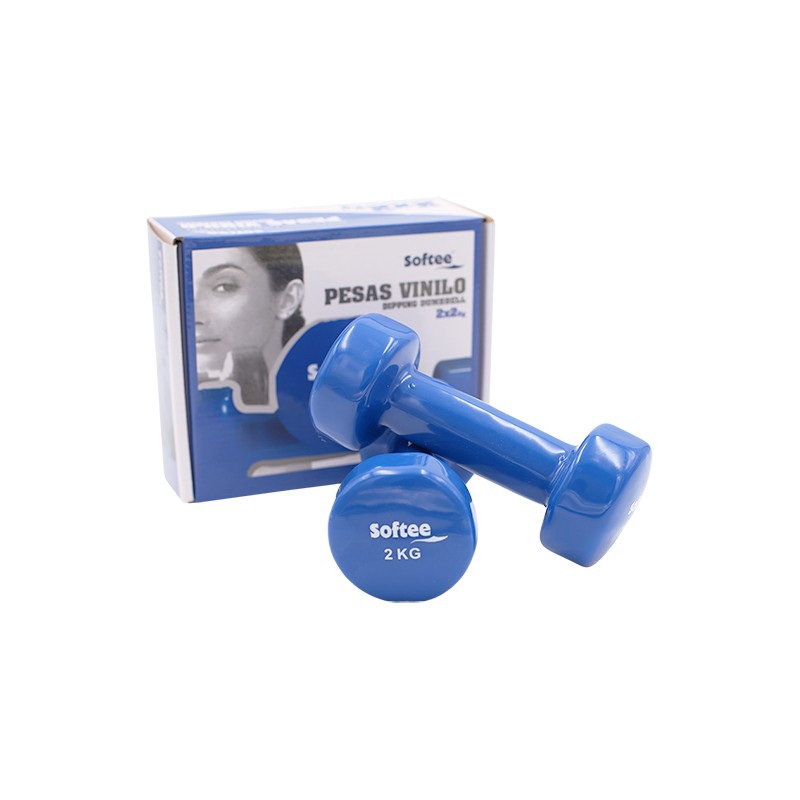 Vinyl Dumbbells Set Softee Naranja 25 Kg