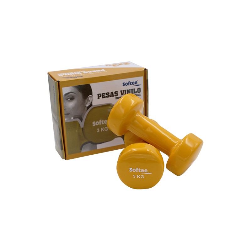 Zestaw hantli winylowych Softee Amarillo 3 kg