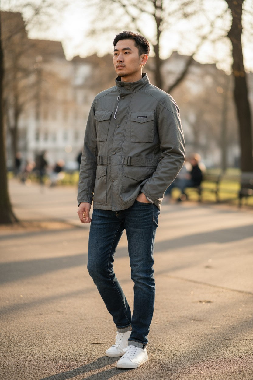 Tucano Urbano New Tucanji Chaqueta Hombre Motoviento Gris Transpirable