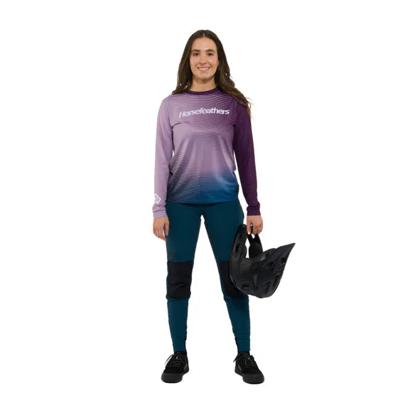 Horsefeathers W Quantum Ls Bike Jersey (iris Fade Out)