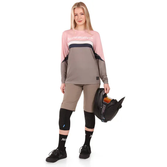 Horsefeathers W Quantum Ls Bike Jersey (lotus/taupe)