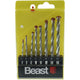 Set di punte per calcestruzzo 8 pezzi punta in carburo da 3-10 mm Bst-410090