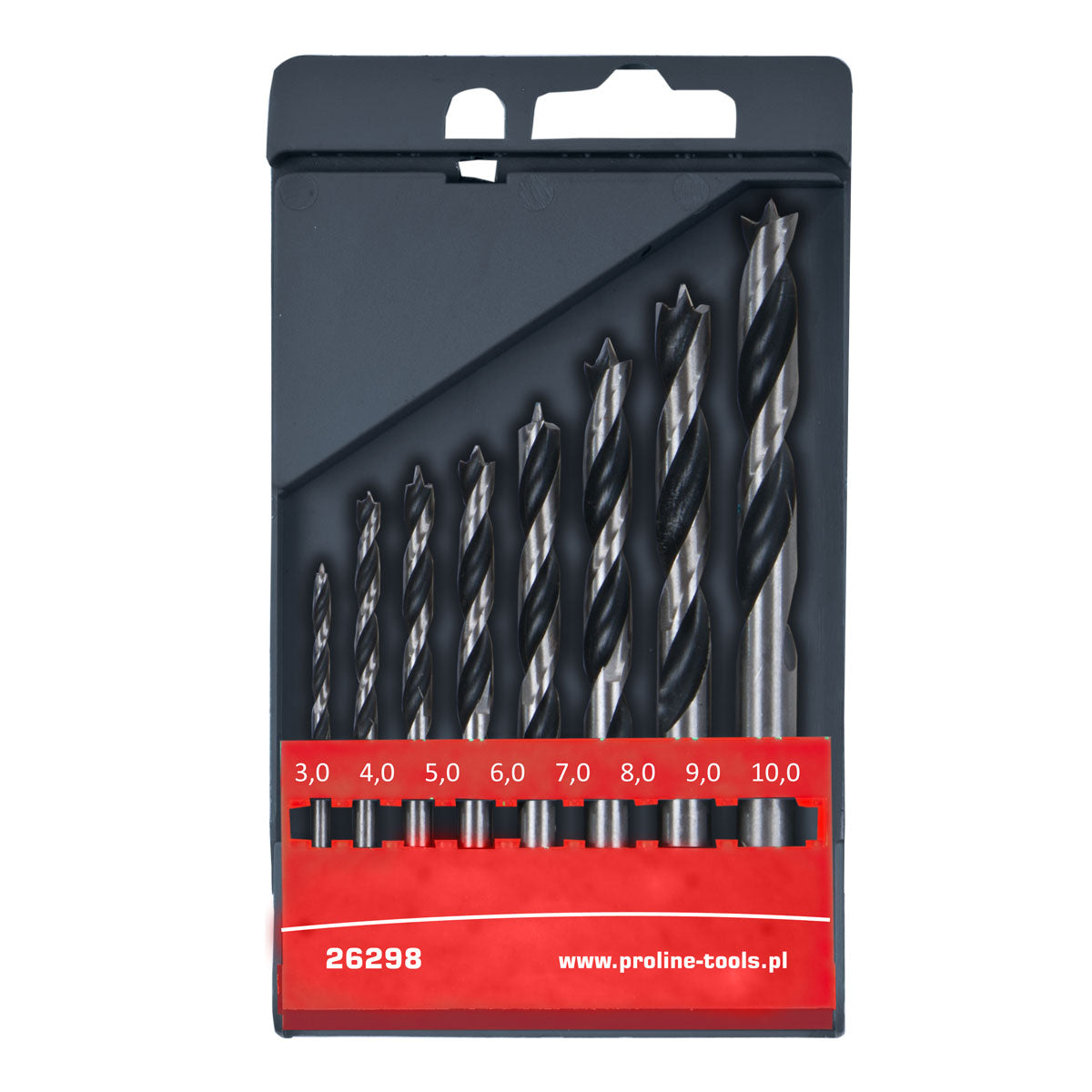 Комплект свредла за дърво 8 бр (3-10 mm) Proline
