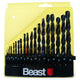 Metal Drill Set 1–10 Mm 19 Pcs With Plastic Case Beast