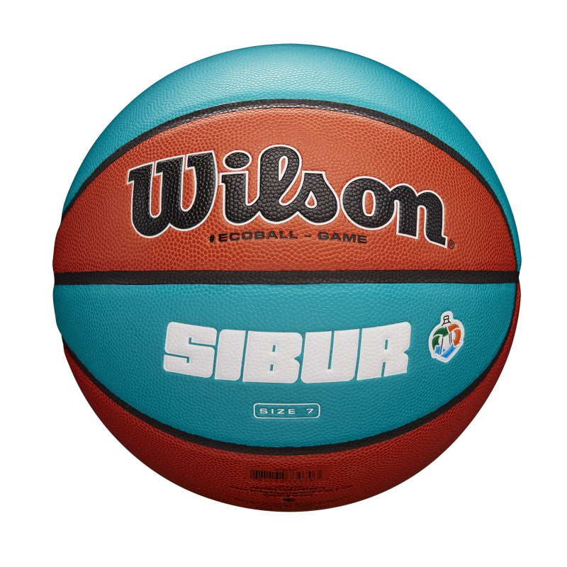 Wilson Sibur Eco Gameball Basketballball Blau/Orange