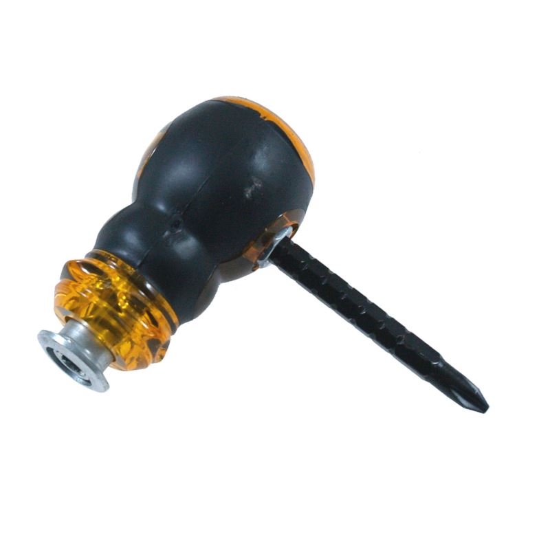 3-in-1 Short Screwdriver Magnetic Double-sided Blade
