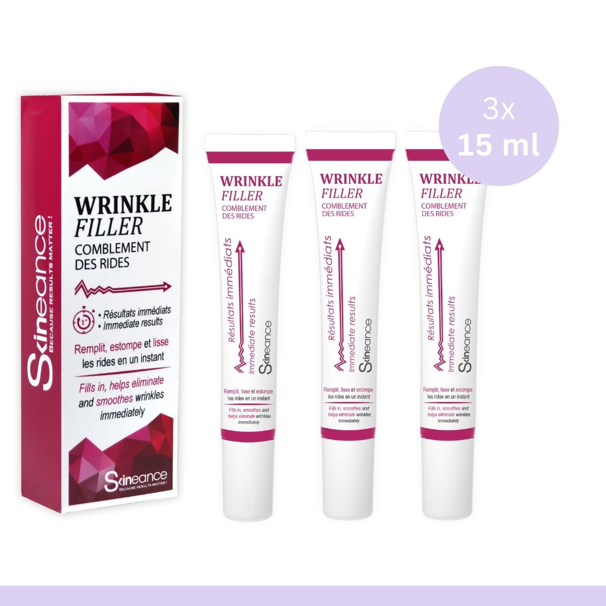 Wrinkle Filler - Siero Antirughe - 15 Ml - Confezione da 3