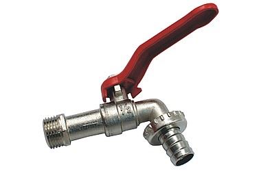 Valvola a sfera connessione tubo da giardino con filettatura 1/2 pollice Bestia