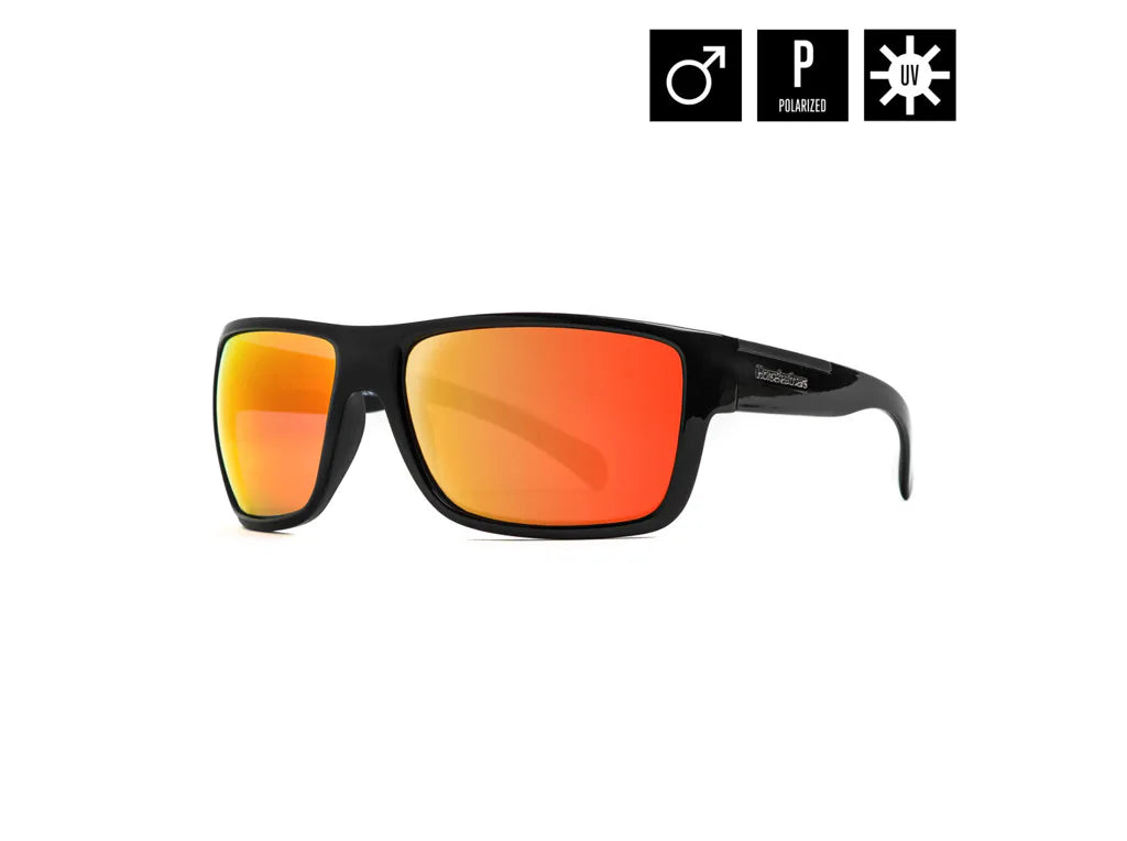 Horsefeathers Zenith Sunglasses (gloss Black/mirror Red)