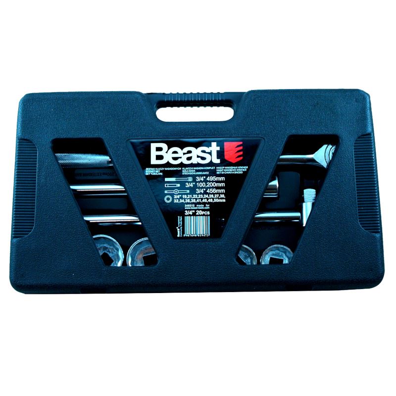 Set chiavi a bussola 3/4 pollici 20 pezzi Beast