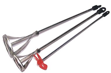Farbmischer-Set mit 3 verzinkten Stangen 60 x 350 mm und 420 mm